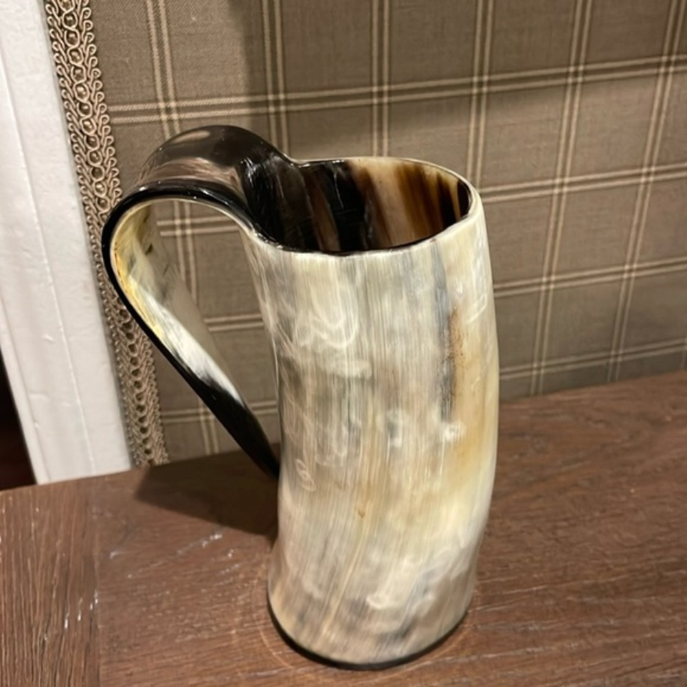 Ale tankard horn mug